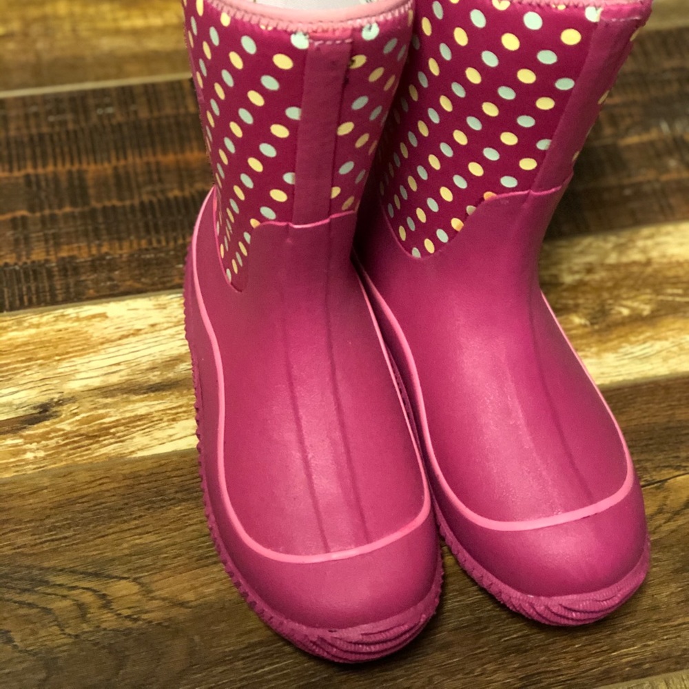Girls The Original Muck Boot Pink Polka dots